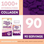 Organic Nation  Hydrolyzed Collagen 1000+  90 Tablets