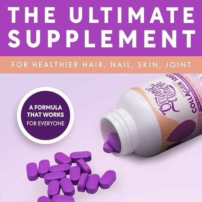 Organic Nation  Hydrolyzed Collagen 1000+  90 Tablets