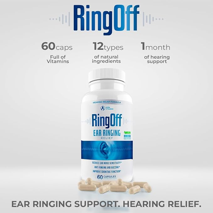 Aura Vitamin Ring Off Ears Ringing Relief 60 Capsules