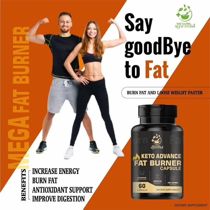 Wecureayurveda Keto Advance Fat Burner Burn For Male and Female 60 Capsules