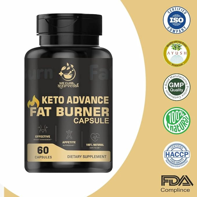 Wecureayurveda Keto Advance Fat Burner Burn For Male and Female 60 Capsules