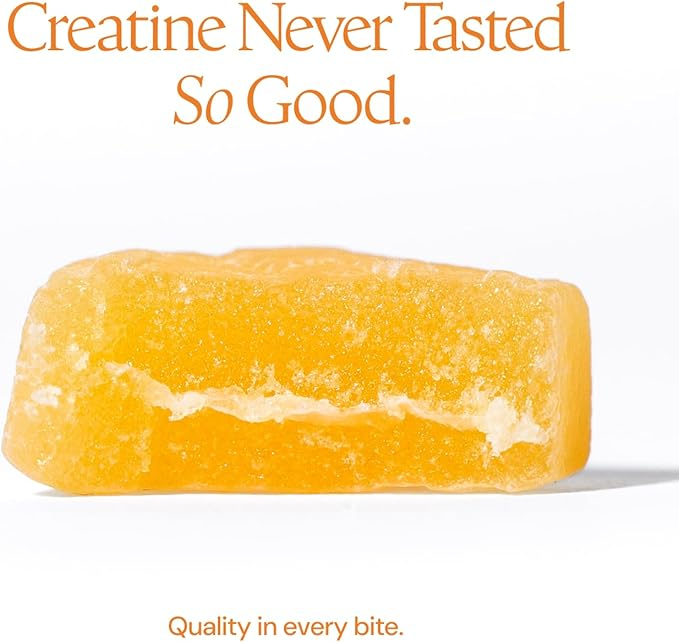 Create Creatine Orange Or Men & Women, Boost Focus, Strength, and Endurance, Anti-Melting Formula 90 Gummies
