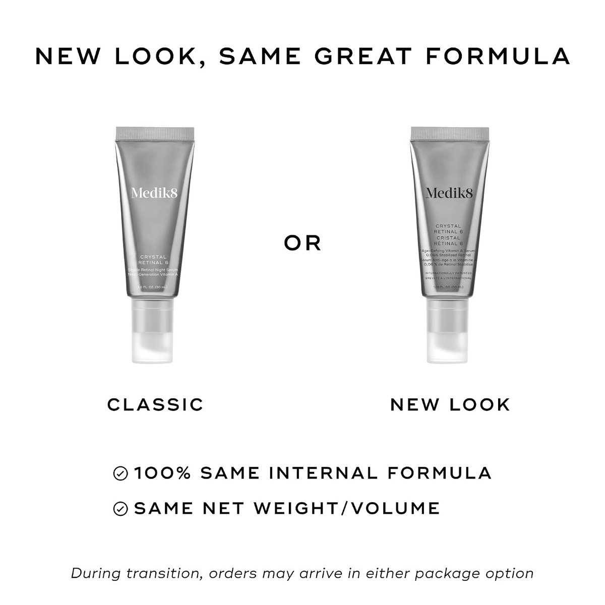Medik8 Crystal Retinal 6 - Firming, Advanced Skin Retinaldehyde Face Serum 30ml