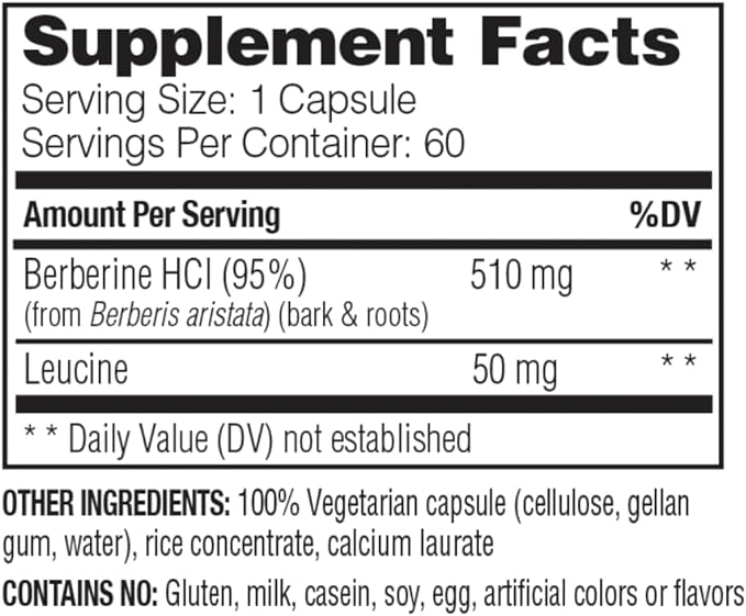 Life Extension Berberine 60 capsules
