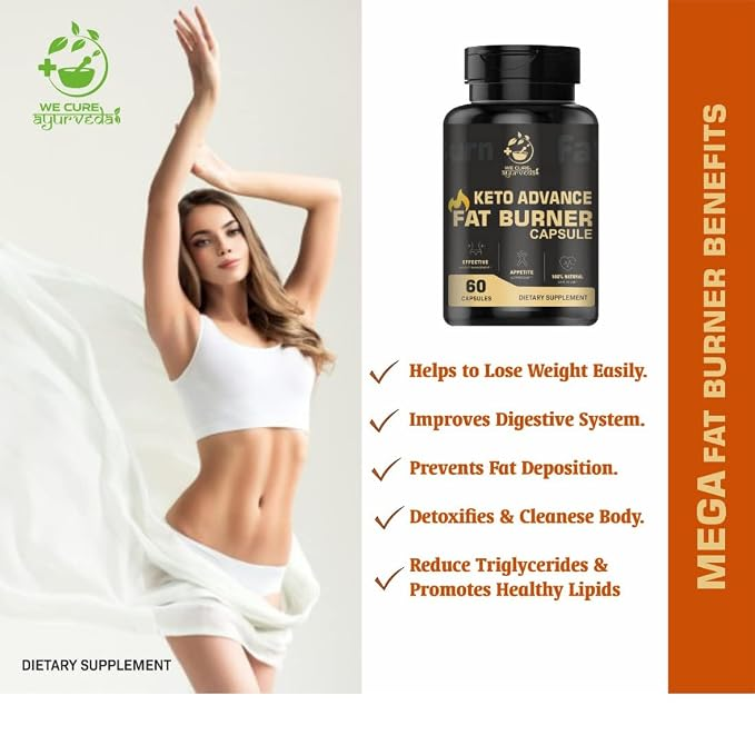 Wecureayurveda Keto Advance Fat Burner Burn For Male and Female 60 Capsules