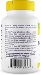 Healthy Origins Setria L-Glutathione 500 Mg, 60 Veggie Caps