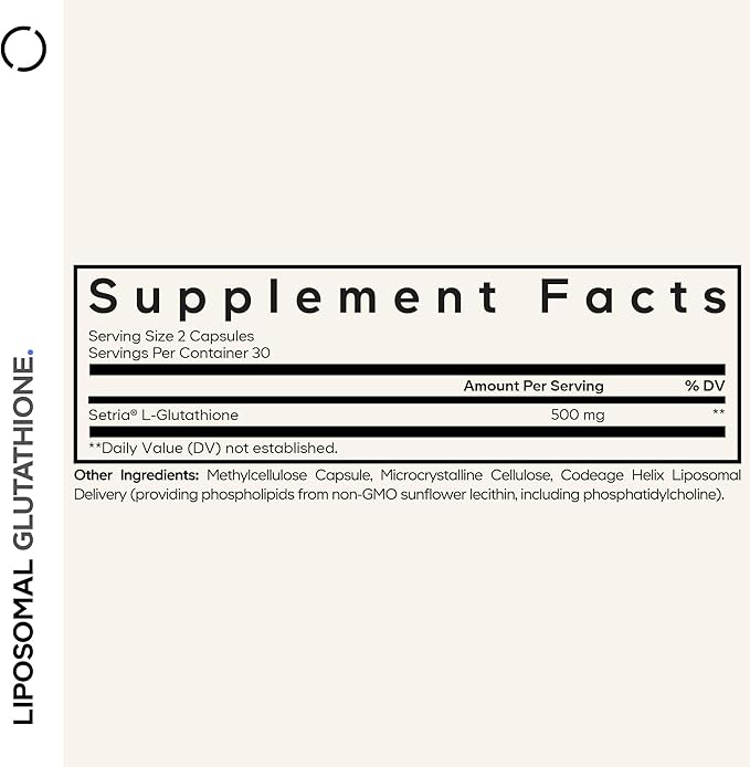 Codeage Liposomal Glutathione Supplement 60 Capsules