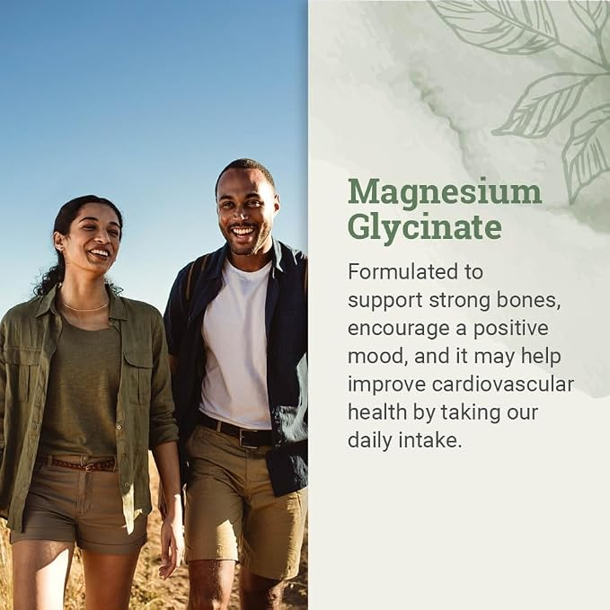 Earth Harmony Naturals Pure Magnesium Glycinate 500mg 120 Capsules