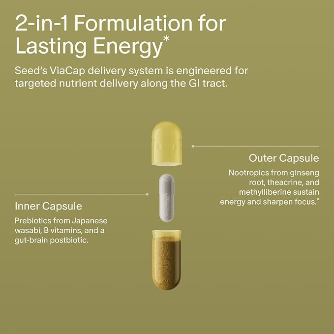 Seed AM-02 Energy + Focus - for Adults 30 Caps