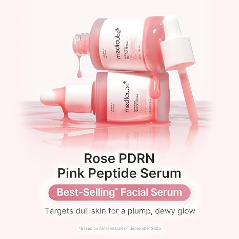 Medicube Pdrn Pink Peptide Serum with Rose Pdrn Vegan Pink Glow Serum 30ml