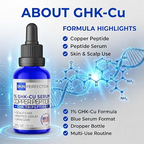Skin Perfection 1% GHK-Cu Copper Peptides Serum for Face, Hair & Scalp .5oz