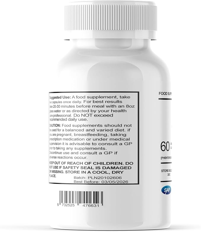 Dido Extreme Supplements Zmyra - All Natural/Weight Management - 60 Capsules