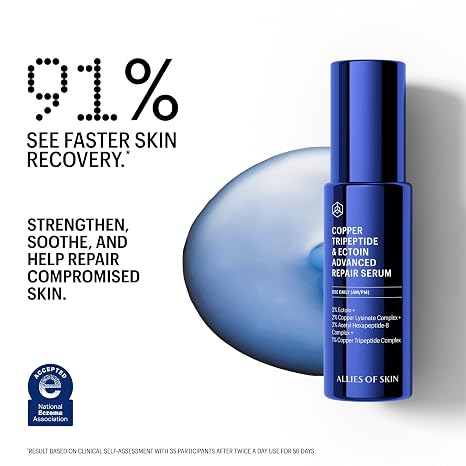 Allies of Skin Copper Tripeptide & Ectoin Advanced Repair Face Serum 30ml