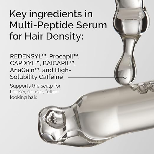 The Ordinary Multi-Peptide Serum for Hair Density, Peptide-Powered Formula for Thicker, Fuller Looking Hair 60ml