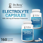 Dr. Berg  Electrolyte Supplements for Supporting Energy, Endurance, and Hydration 160 Capsules