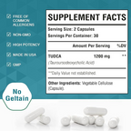 Zingicin TUDCA Supplement 1200mg - 60 Veggie Capsules