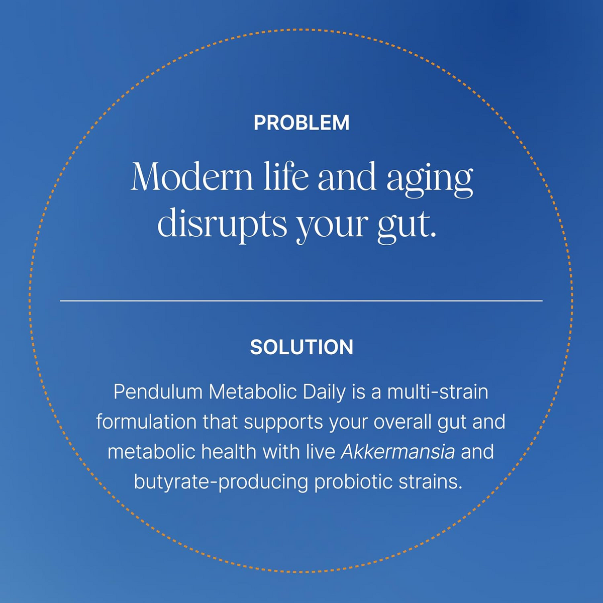 Pendulum Metabolic Daily - Multi-Strain Probiotic with Akkermansia for Women and Men Capsules