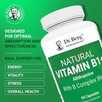Dr. Berg  Natural Vitamin B1+ Allithiamine with B Complex Blend 60 Capsules