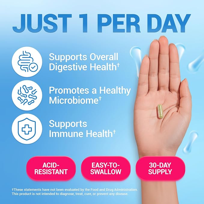 Dr. Berg Probiotic Supplement (60 Billion CfUs) 30 Probiotic Capsules