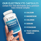 Dr. Berg  Electrolyte Supplements for Supporting Energy, Endurance, and Hydration 160 Capsules