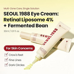 K-Secret Seoul 1988 Eye Cream Retinal Liposome 4% +  Niacinamide, Bakuchiol, and Fermented Bean 30ml