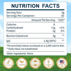 Kedisom Grass-Fed Bovine Colostrum Supplement 3000mg Powder Unflavored 150g