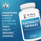 Dr. Berg  Electrolyte Supplements for Supporting Energy, Endurance, and Hydration 160 Capsules