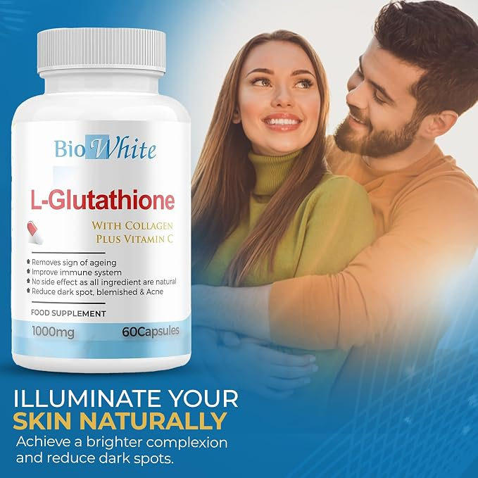 Bio White L-Glutathione Supplement 60 caps