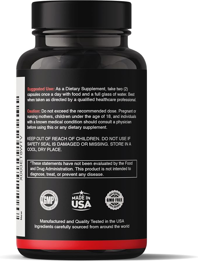 Natgrown Black Maca Root & Panax Ginseng 1500 mg 120 Capsules
