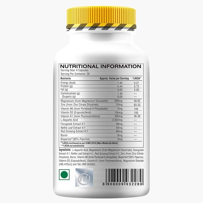 Crazybulk Testo-Max Boosts Testosterone & Strength 120 Caps