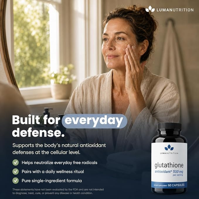 Luma Nutrition Premium Glutathione  500mg - 60 Capsules