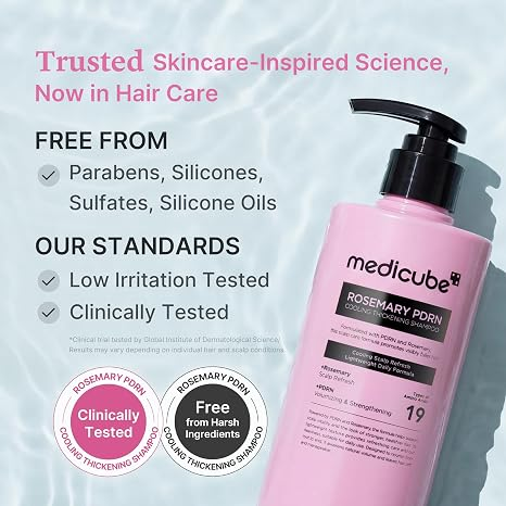 Medicube Rosemary Pdrn Clarifying Thickening Shampoo, 13.52 Fl.Oz