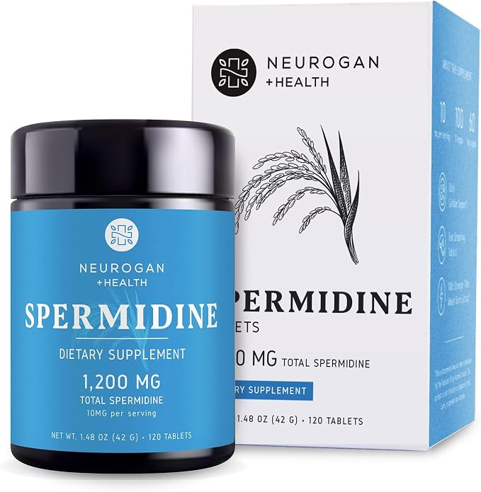 Neurogan Spermidine Supplement - 1200mg 10 Mg per Serving - 120 Tabs