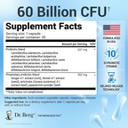 Dr. Berg Probiotic Supplement (60 Billion CfUs) 30 Probiotic Capsules