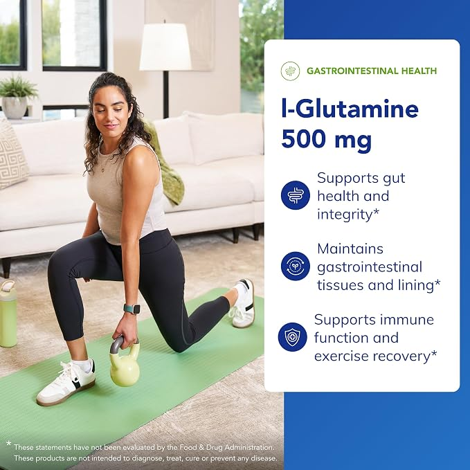 Pure Encapsulations L-Glutamine 500 mg 90 Capsules