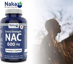 Naka Platinum NAC (N-Acetyl-L-cysteine) Extra Strength, 600 mg per 60 Capsules