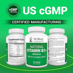 Dr. Berg  Natural Vitamin B1+ Allithiamine with B Complex Blend 60 Capsules