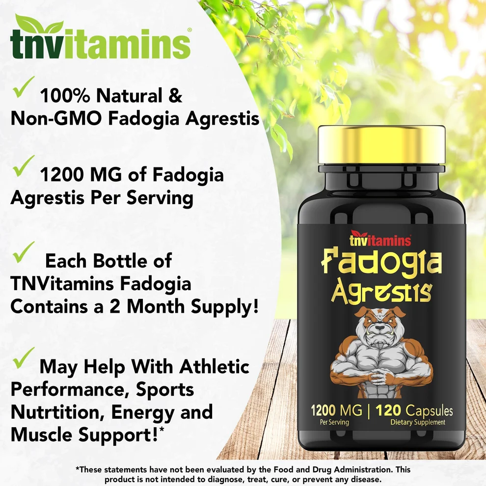 Tnvitamins Fadogia Agrestis: 1200mg - 120 Capsules