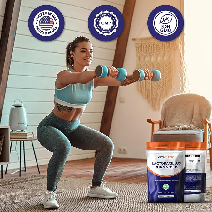 Vitamatic Lactobacillus Rhamnosus Probiotic Powder 100g Pouch