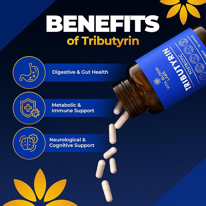 Vita Bloom Labs Tributyrin Postbiotic 30 Capsules