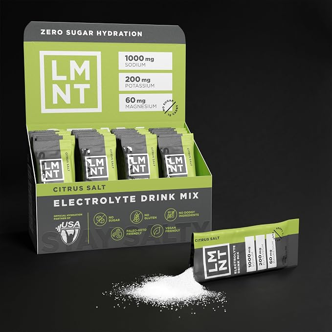 LMNT Zero Sugar Electrolytes - Citrus Salt  Drink Mix 30 stick Packs
