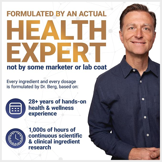 Dr. Berg Probiotic Supplement (60 Billion CfUs) 30 Probiotic Capsules