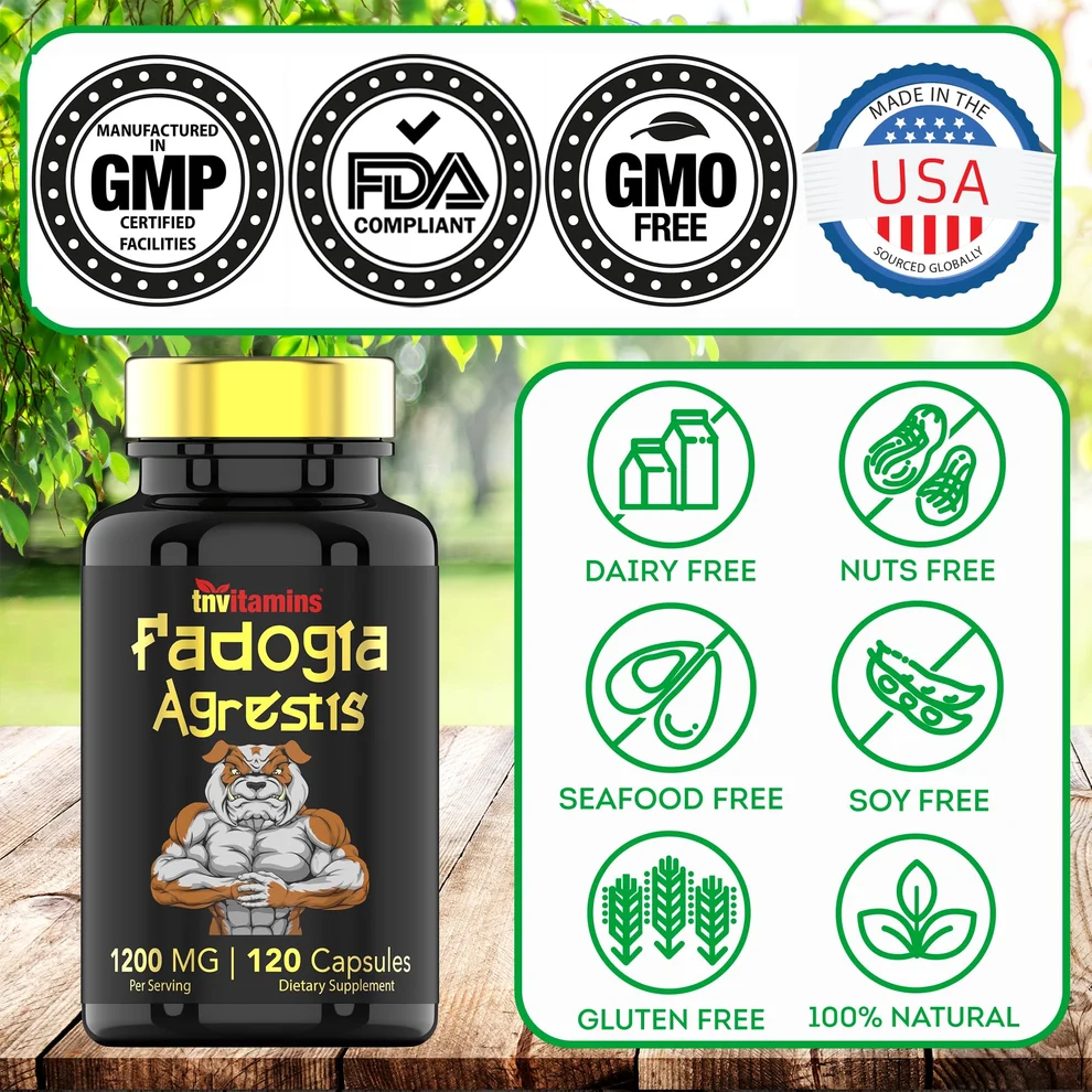 Tnvitamins Fadogia Agrestis: 1200mg - 120 Capsules
