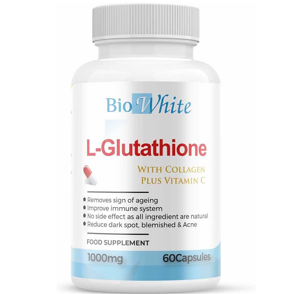 Bio White L-Glutathione Supplement 60 caps