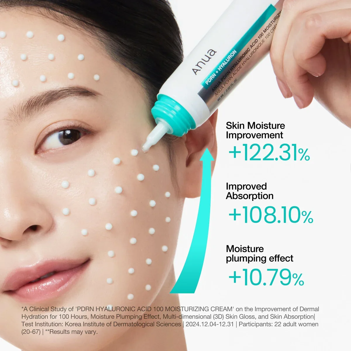 Anua Pdrn Hyaluronic Acid 100+ Moisturizing Cream 60ml