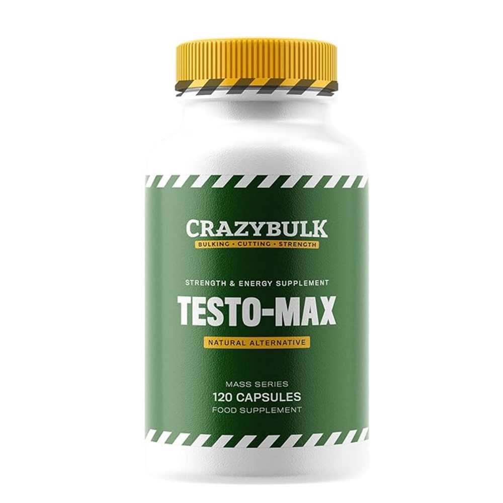 Crazybulk Testo-Max Boosts Testosterone & Strength 120 Caps