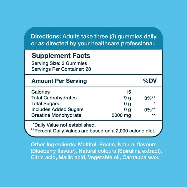 Gumvits Creatine 3000 mg 60 Gummies