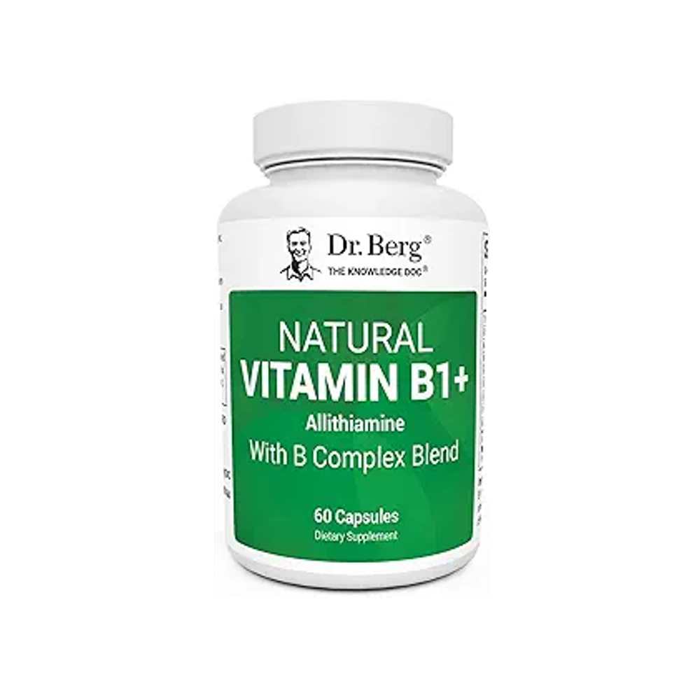Dr. Berg  Natural Vitamin B1+ Allithiamine with B Complex Blend 60 Capsules