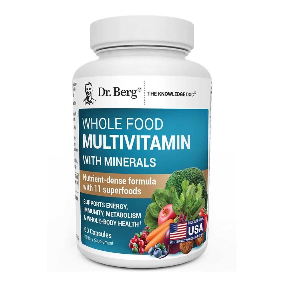Dr. Berg Whole Food Multivitamin with Minerals – 60 Capsules