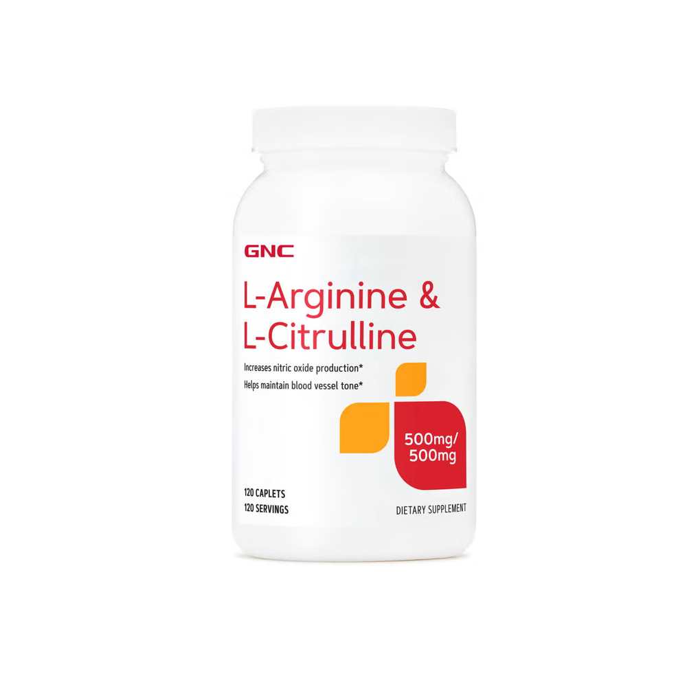 GNC L-Arginine & L-Citrulline 500 mg / 500 mg - 120 Caplets